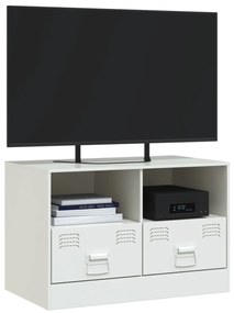 fehér acél TV-szekrény 67 x 39 x 44 cm