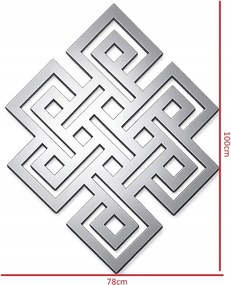 Kelta fali dekoráció rozsdamentes acél 100x78 cm Cnc fém loft dekoráció