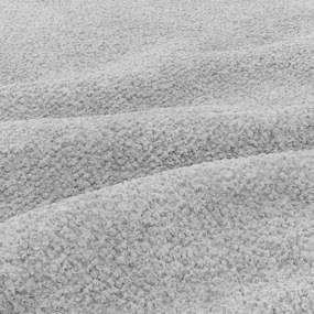 Modena sarokkanapé, bouclé, univerzális oldal, szürke