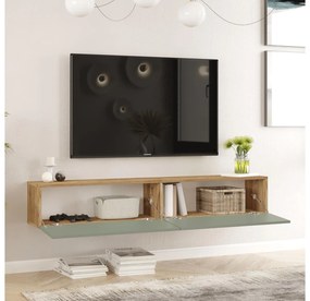 TV asztal/Szekrény France 8 (atlanti fenyő + zöld) . 1102149