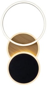 Leuchten Direkt 14116-78 -LED Mennyezeti lámpa SEVENT LED/25,5W/230V fekete/barna