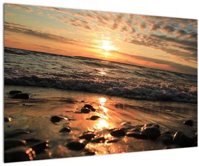 Kép - Naplemente az óceán mellett (90x60 cm)