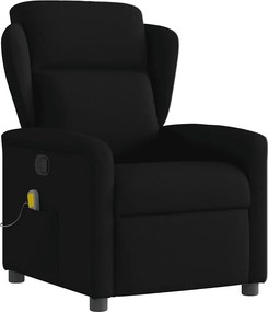 vidaXL fekete szövet dönthető masszázsfotel