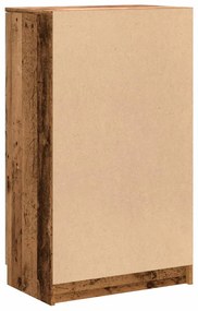 antik fa színű szerelt fa cipőszekrény 59 x 35 x 100,5 cm