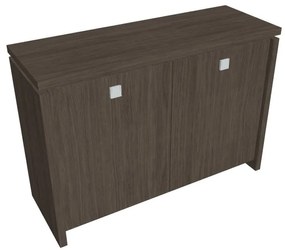 Verno alacsony szekrény 128 x 46 x 90 cm, antracit tölgy