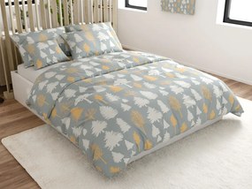 Pamut ágynemű HOLLY REST szürke Ágyneműhuzat mérete: 70 x 90 cm | 140 x 200 cm