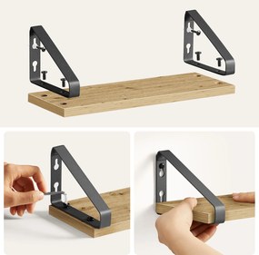 Fali polcok TAYLOR ARTISAN szett 3 db