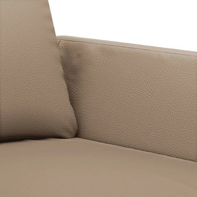 3 személyes cappuccino színű műbőr kanapé 180 cm