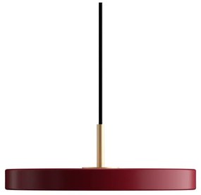 Piros LED függőlámpa fém búrával ø 31 cm Asteria Mini – UMAGE