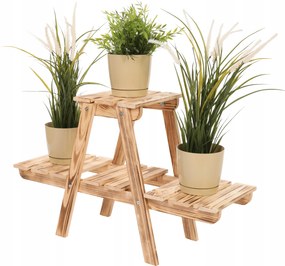 Virágtartó kaspó fa álló virágtartó állvány növénytartó állvány