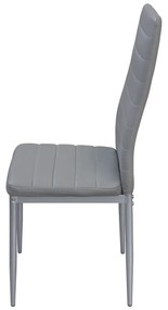 Étkezőszék SIGMA szürke - , 
            Üveg és fém
          , 
            98
          x
            41
          x
            42
          cm