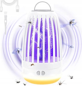 Elektromos Rovarölő Lámpa Szúnyogok Legyek Rovarok Molyok Erős Uv 15CM