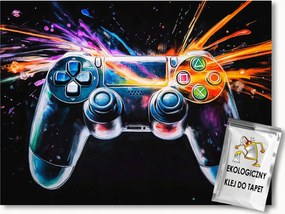Fotótapéta Flizelina Gaming Játék Gamepad Konzol Színek 250x175 ragasztó