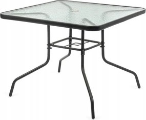 Kerti Asztal Fém Négyzet Antracit 90x90CM