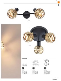 Redo 04-517 - Fali spotlámpa TORN 2xE14/28W/230V
