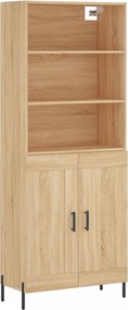 vidaXL sonoma tölgy szerelt fa magasszekrény 69,5 x 34 x 180 cm