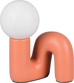 Narancssárga kerámia asztali lámpa (magasság 21,5 cm) Quinn – Reality