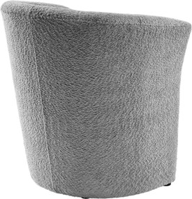 Klub fotel, szürke Coral anyag, CUBA