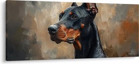 Kép - Dobrman portréja (120x50 cm)