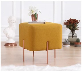 Mustársárga puff Copper – Artie