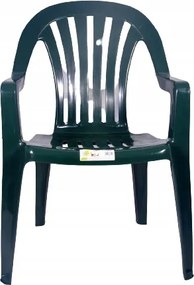 Kerti szék műanyag terasz zöld Rubin