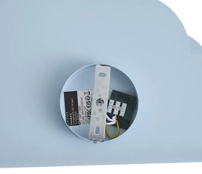 Gyerekszobai fali lámpa kék felhővel és nappal - Cloudy