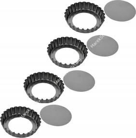 Muffin formák kivehető aljjal kpl 4db K14