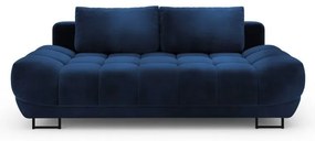 Cirrus királykék háromszemélyes kinyitható kanapé, bársony kárpittal - Windsor & Co Sofas