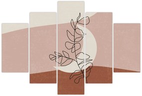 Kép - Boho levelek N⁰2 (150x105 cm)