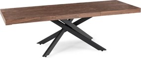 HAMPTON bővíthető asztal 160-240 cm dió/fekete