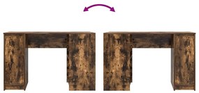 füstös tölgy színű szerelt fa íróasztal 120x42x76 cm