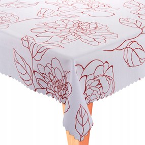 Abrosz foltálló egész évben 240x140 Piros virág Nr33