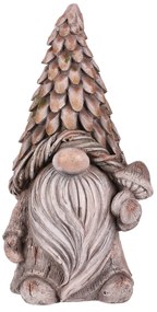 Kerti dekoráció törpe Gomba, szürke, 25 x 19 x 49cm