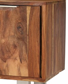 tömör rózsafa TV-szekrény mézszínű felülettel 118 x 30 x 40 cm