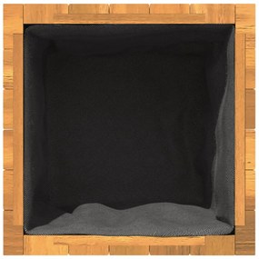 tömör akácfa kerti virágtartó 35 x 35 x 35 cm