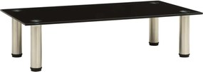 vidaXL 322761 TV Stand Black 60x35x17 cm Tempered Glass