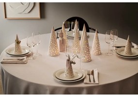 Nobili fehér csontporcelán karácsonyi gyertyatartó, magasság 30 cm - Kähler Design