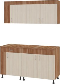 Reno konyhabútor, Szilva / Világos szil, 150 cm