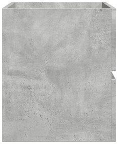 Betonszürke szerelt fa mosdószekrény 90 x 38,5 x 45 cm