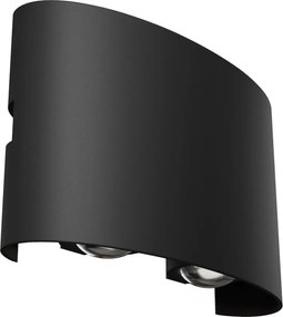 MAYTONI O417WL-L4B3K STRATO Modern Kültéri Fali Lámpa Fehér, Fekete LED IP54