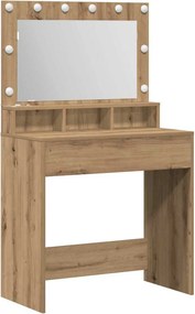 vidaXL Öltözködőasztal Artisan tölgy 75,5 x 41 x 135 cm Faanyag