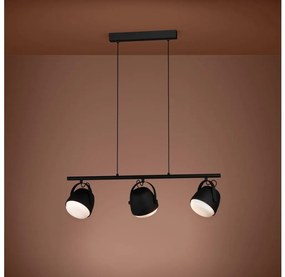 Eglo 390046 - Csillár zsinóron UPANEMA 3xE27/28W/230V fekete