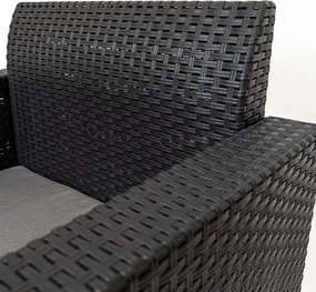 Nero műanyag kerti szék grafit