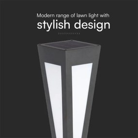 LED Napelemes lámpa LED/2W/3,7V IP65 3000K fekete