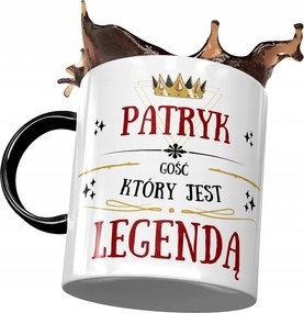 Fekete Bögre Patrik Férj Kolléga Ajándék Nyomtatott Fotóval