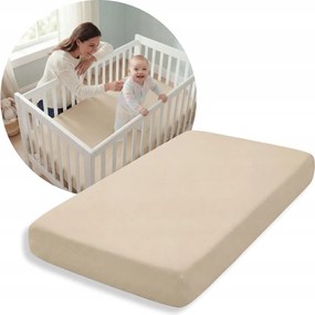 Gumis lepedő120x60 Kasmír Jersey 60x120 Matrac Lengyel Termék