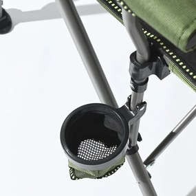 Leziter Comfort karfás horgász szék pohártartóval zöld