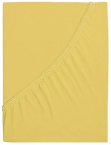 Jersey lepedő ALVORA 90x200 cm világossárga