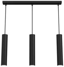 Csillár zsinóron RAITO 3xGU10/8W/230V fekete