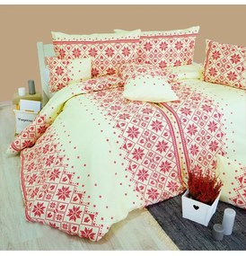 EMI Etno piros ágyneműhuzat, A standard egyszemélyes ágy szett tartalma: 1x 140x200 + 1x 70x90